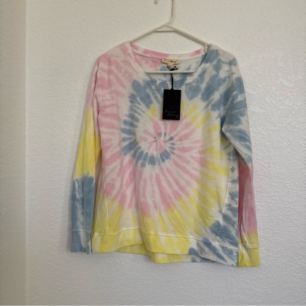 Jane and Delancey Women’s Large Pastel Tie-Dye Top